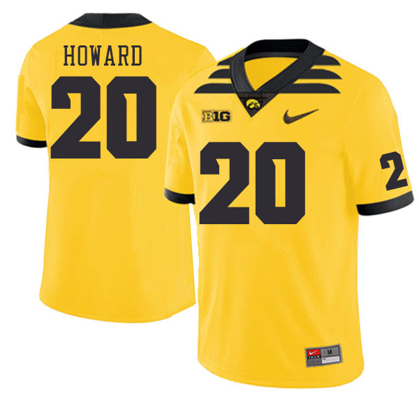 Men #20 Dayton Howard Iowa Hawkeyes College Football Jerseys Stitched Sale-Gold